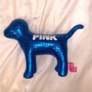 Blue metallic PINK dog
